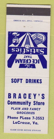 Matchbook Cover - Bracey's Community Store LaCrosse VA