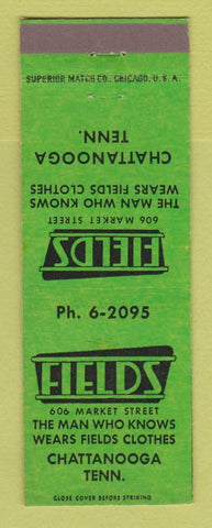 Matchbook Cover - Fields Men's Clothes Chattanooga TN