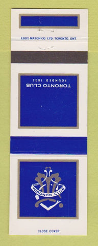 Matchbook Cover - Toronto Club ON