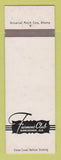 Matchbook Cover - Fairmont Club Birmingham AL WEAR SAMPLE