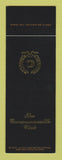 Matchbook Cover - Commonwealth Club SAMPLE