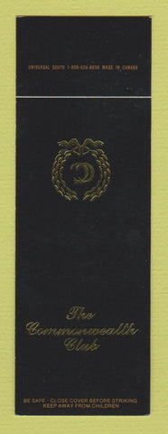 Matchbook Cover - Commonwealth Club SAMPLE
