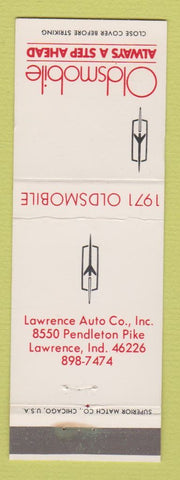 Matchbook Cover - 1971 Oldsmobile Lawrence IN