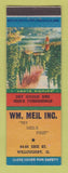 Matchbook Cover - Wm Meil Dry Goods Men's Clothes Willoughby OH