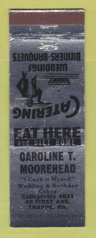 Matchbook Cover - Caroline Moorhead Catering Trappe PA