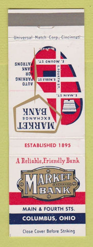 Matchbook Cover - Market Bank Columbus OH