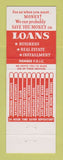Matchbook Cover - Market Bank Columbus OH