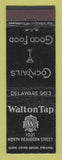 Matchbook Cover - Walton Tap Chicago IL