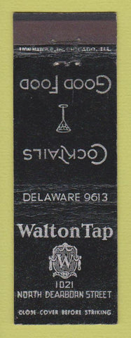 Matchbook Cover - Walton Tap Chicago IL