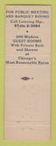 Matchbook Cover - Hotel Midland Chicago IL