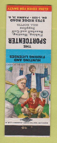 Matchbook Cover - The Sportcenter Parma OH