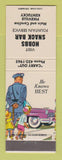 Matchbook Cover - Hobbs Snack Bar Pikeville KY