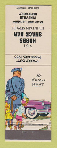 Matchbook Cover - Hobbs Snack Bar Pikeville KY