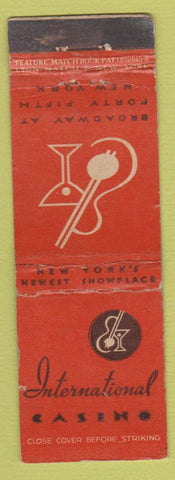 Matchbook Cover - International Casino New York City feature WEAR