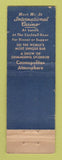 Matchbook Cover - International Casino New York City feature WEAR