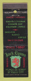 Matchbook Cover - Jack Lyons Chop House New York City WEAR