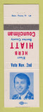 Matchbook Cover - Herb Hiatt Benton County Councilman Election
