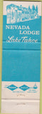 Matchbook Cover - Nevada Club Casino Reno NV WEAR