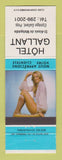 Matchbook Cover - Hotel Gallant St Alexis de Matapedia QC pinup