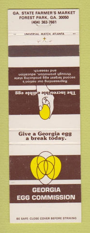 Matchbook Cover - Georgia Egg Commission Forest Park GA