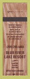 Matchbook Cover - Bear River Lake Resort Pioneer CA