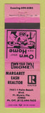 Matchbook Cover - Margaret Eash Real Estate Fort Myers FL