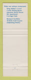 Matchbook Cover - Miami Springs Villas and Kings Inn Miami Springs FL