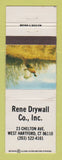 Matchbook Cover - Rene Drywall West Hartford CT WEAR