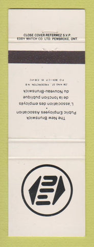 Matchbook Cover - New Brunswick Public Employees Association Fredericton NB WEAR