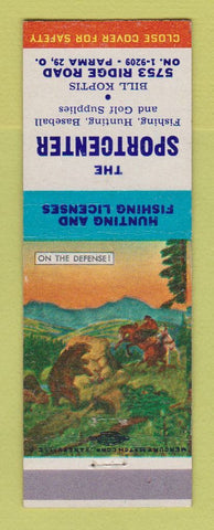 Matchbook Cover - The Sportcenter Parma OH