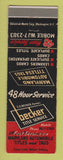 Matchbook Cover - Becker Title Service Maryland MD Auto Titles Bethesda