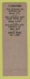 Matchbook Cover - Becker Title Service Maryland MD Auto Titles Bethesda
