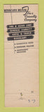Matchbook Cover - Minnesota Mutual Insurance Dakoa State Bank Milbank SD