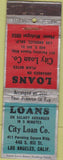 Matchbook Cover - City Loan Co Los Angeles CA
