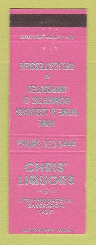 Matchbook Cover - Chris' Liquor Store Bakersfield CA