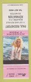 Matchbook Cover - Paul Rochefort Reparation De Motos Beaupre QC pinup