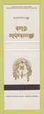 Matchbook Cover - Minikahda Club Minneapolis MN