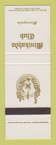 Matchbook Cover - Minikahda Club Minneapolis MN