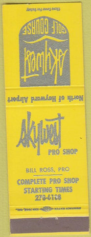Matchbook Cover - Skywest Golf Course Hayward CA