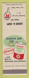 Matchbook Cover - Texaco oil gas Lucius Cary Richfield Springs NY