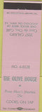 Matchbook Cover - The Olive House Bar Casa de Ore CA pink