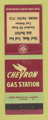 Matchbook Cover - Chevron oil gas Lloyd Monk Canada
