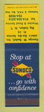 Matchbook Cover - Sunoco oil gas George W Bedell Big Indian NY