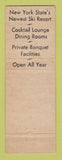 Matchbook Cover - Holiday Inn Ellicotville NY