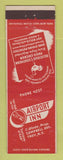 Matchbook Cover - Airport Inn Troy NY