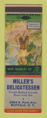 Matchbook Cover - Miller's Delicatessen Buffalo NY