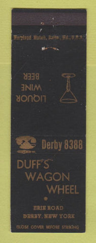 Matchbook Cover - Duff's Wagon Wheel Derby NY