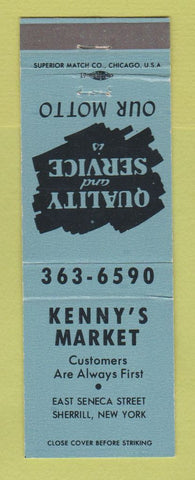 Matchbook Cover - Kenny's Market Sherrill NY