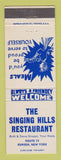 Matchbook Cover - Singing Hills Restaurant Remsen NY