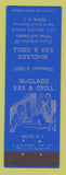 Matchbook Cover - McGlade Bar Grill Bronx NY